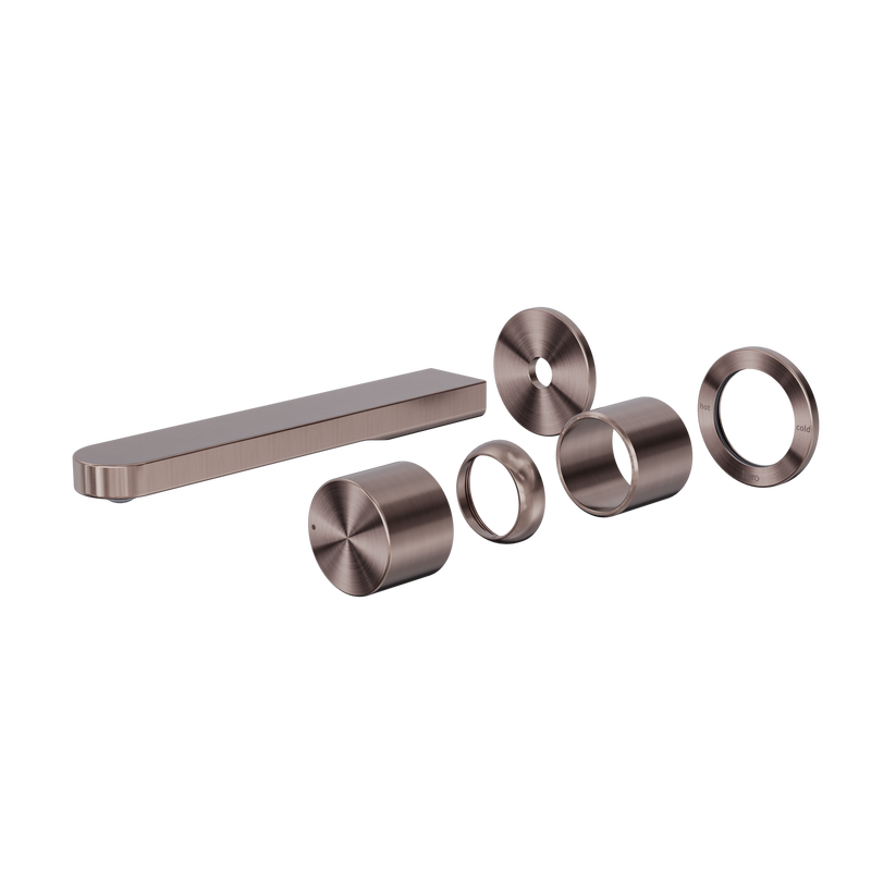 Pure SS316L Progressive Wall Basin/Bath Mixer Separate Back Plate Trim Kits Only Brushed Bronze