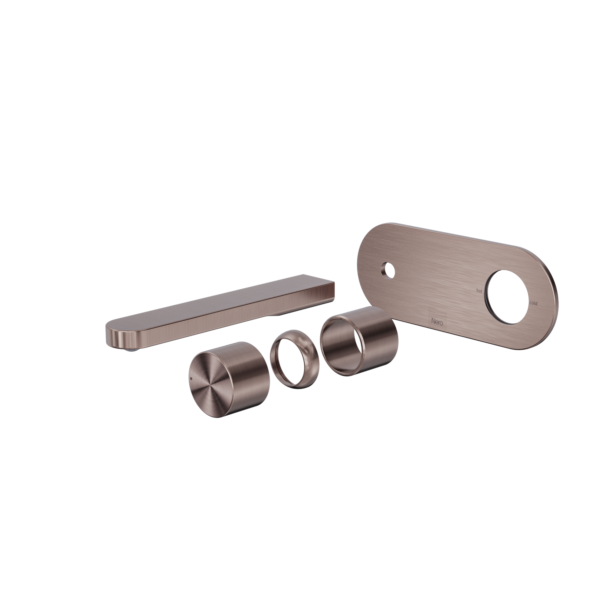 Pure SS316L Progressive Wall Basin/Bath Mixer Trim Kits Only Brushed Bronze