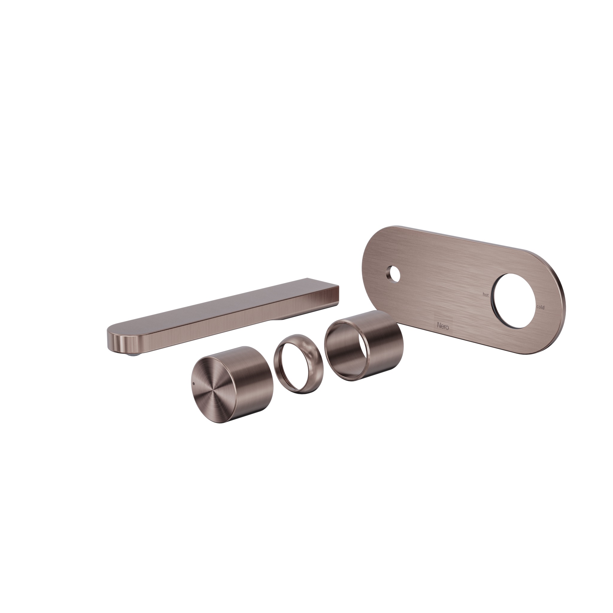 Pure SS316L Progressive Wall Basin/Bath Mixer Trim Kits Only Brushed Bronze