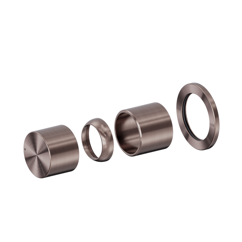 Pure SS316L Progressive Shower Mixer Trim Kits Only Brushed Bronze