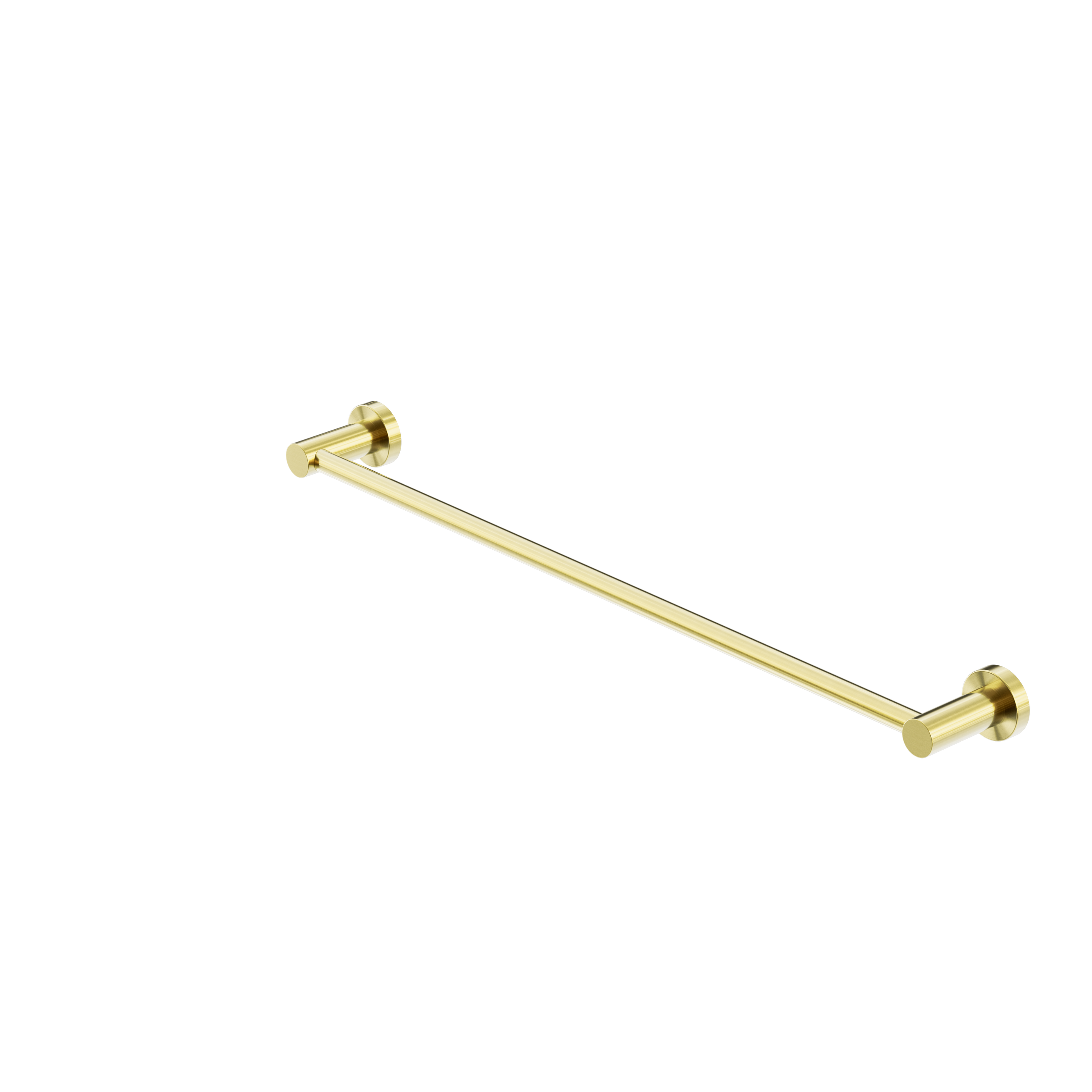 Mecca Single Towel Rail 600mm Brushed Gold