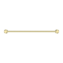 Mecca Single Towel Rail 600mm Brushed Gold