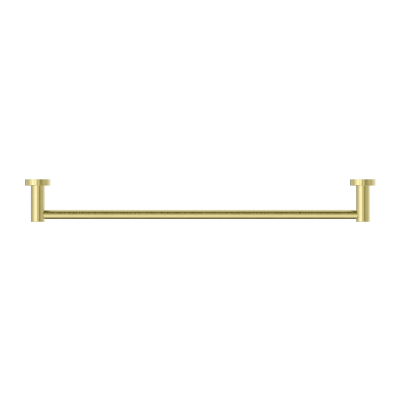Mecca Single Towel Rail 600mm Brushed Gold