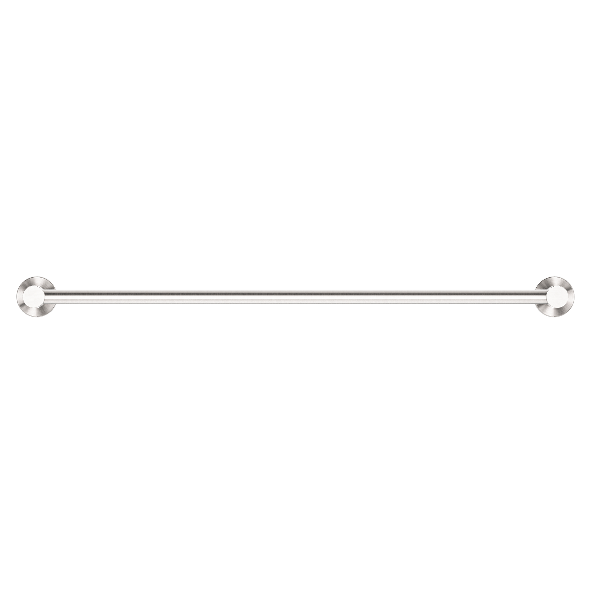 Mecca Single Towel Rail 600mm Brushed Nickel