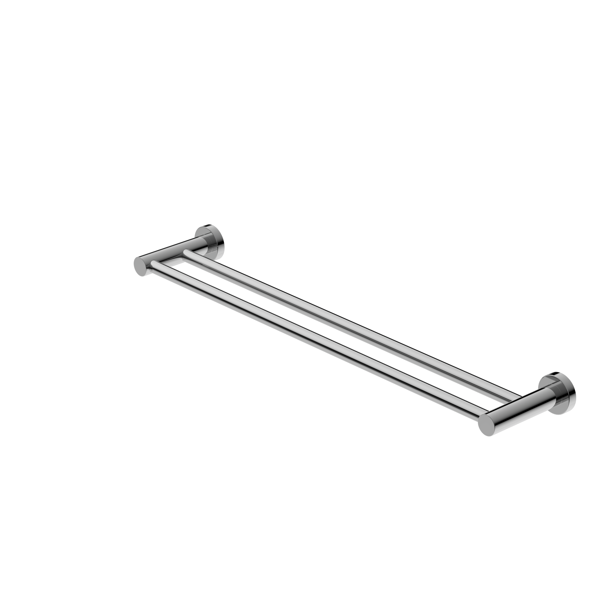 Mecca Double Towel Rail 600mm Chrome