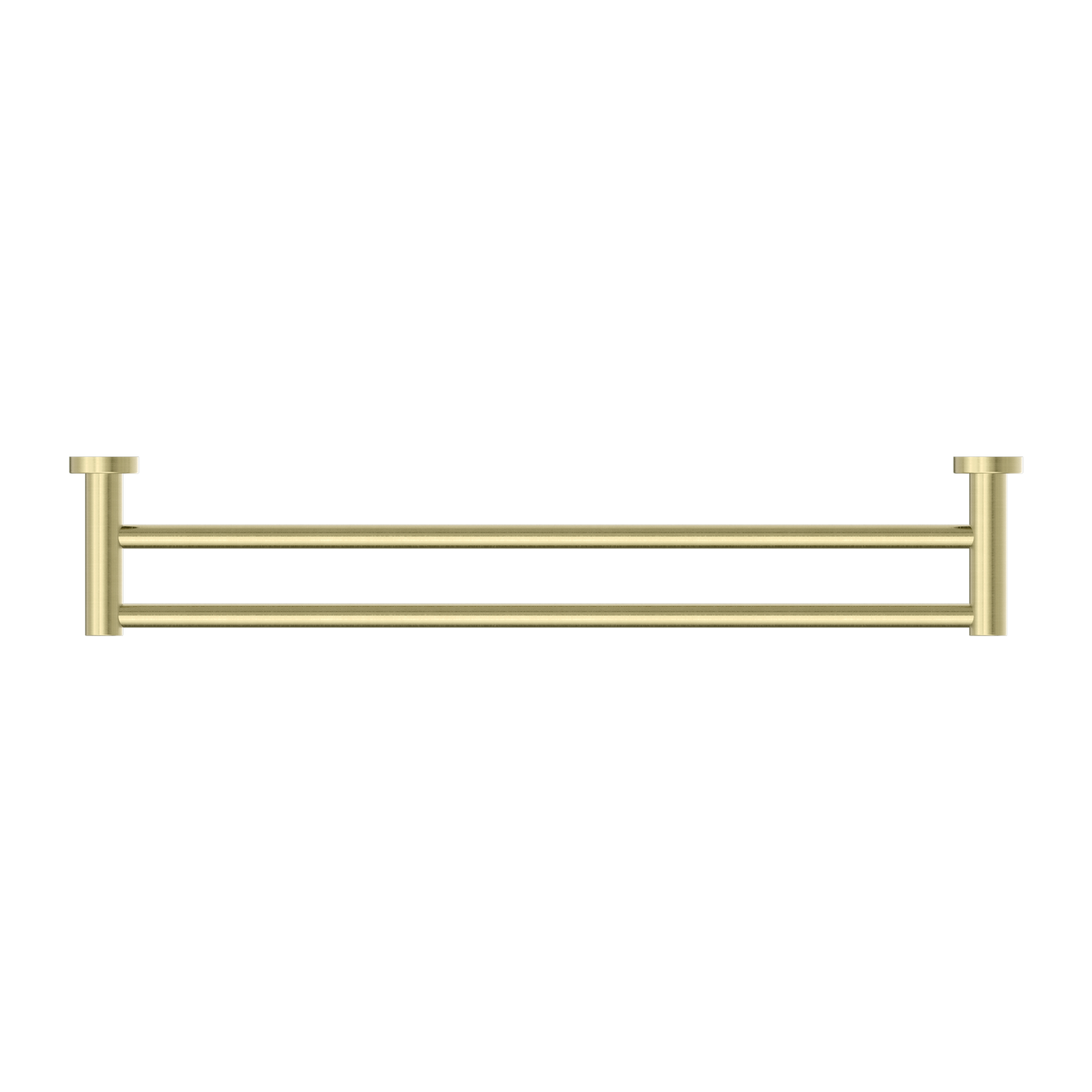 Mecca Double Towel Rail 600mm Brushed Gold
