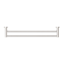 Mecca Double Towel Rail 600mm Brushed Nickel