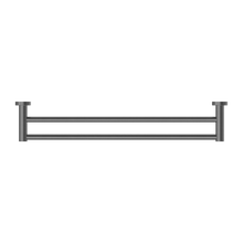 Mecca Double Towel Rail 600mm Gun Metal