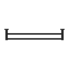 Mecca Double Towel Rail 600mm Matte Black