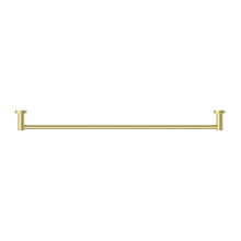 Mecca Single Towel Rail 800mm Brushed Gold