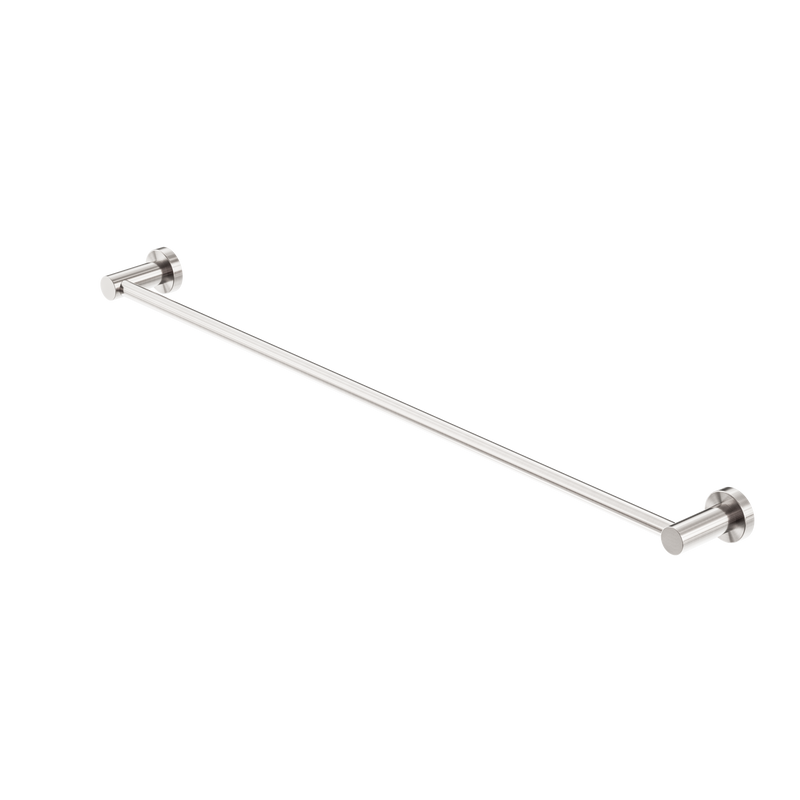 Mecca Single Towel Rail 800mm Brushed Nickel
