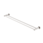 Mecca Double Towel Rail 800mm Brushed Nickel