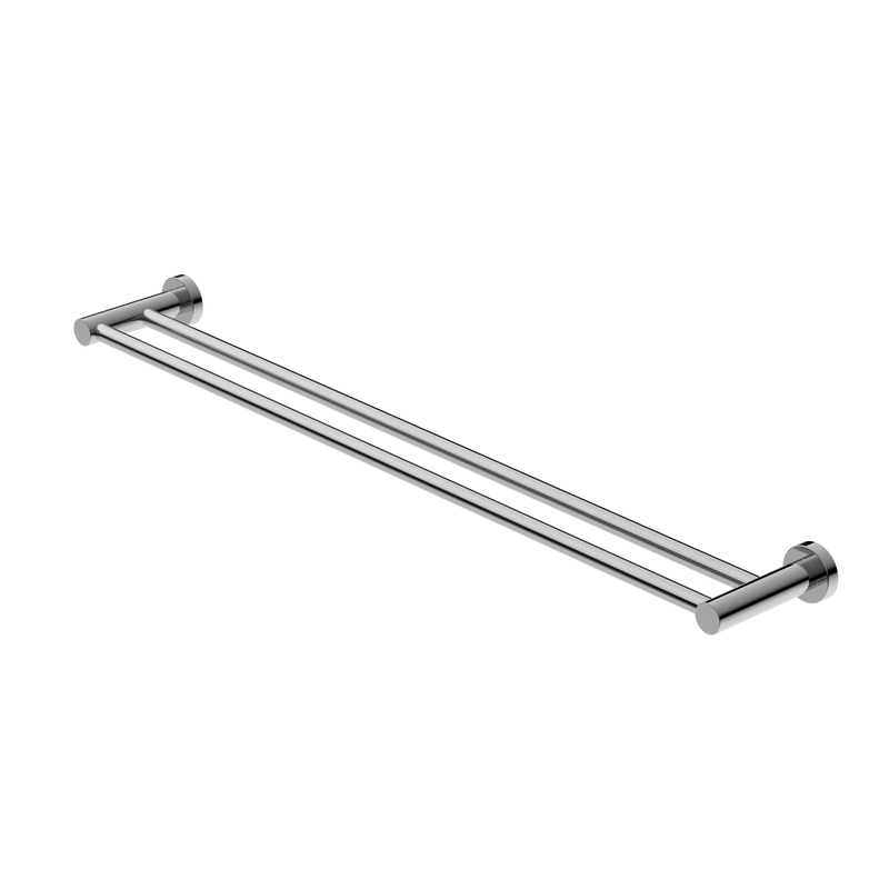 Mecca Double Towel Rail 800mm Chrome