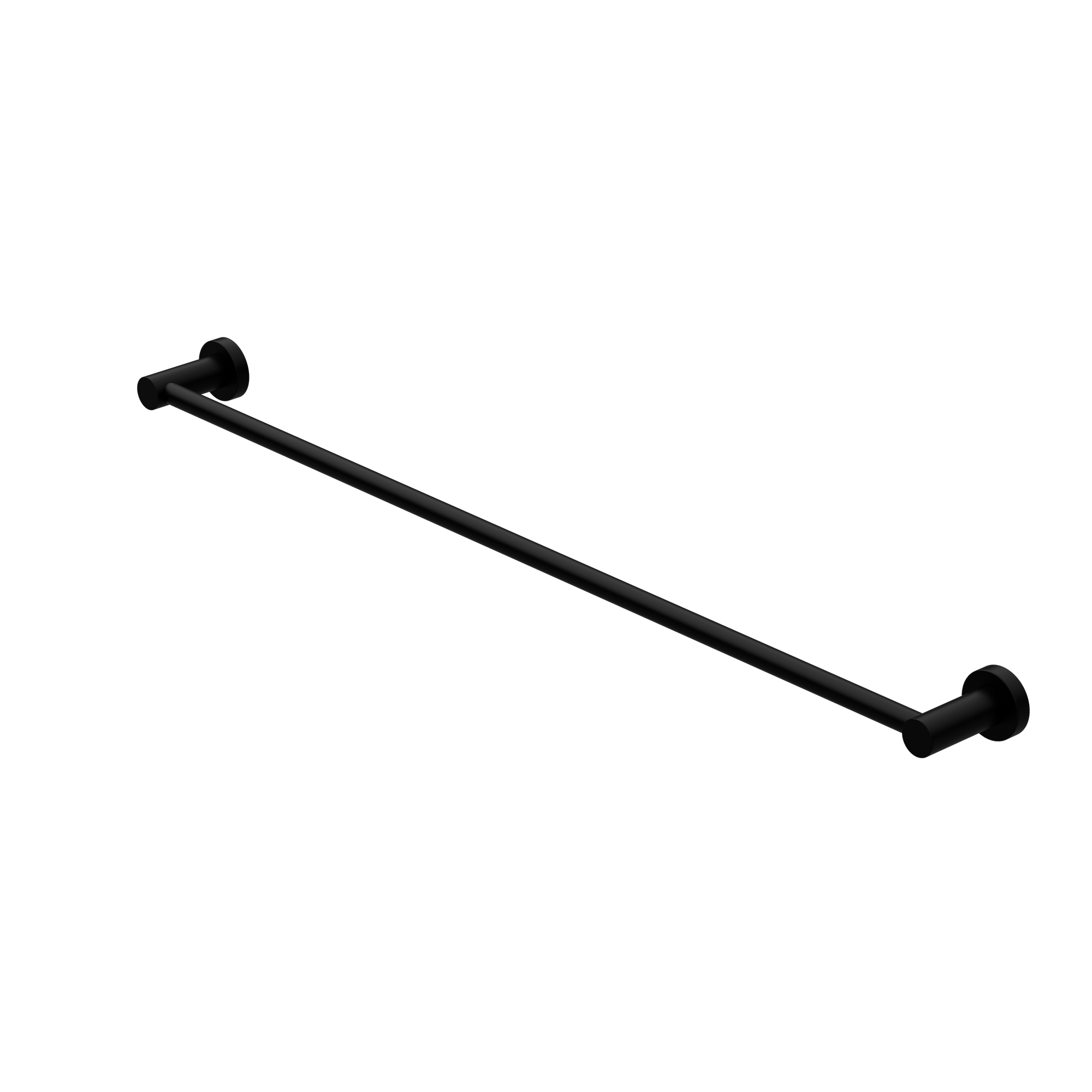 Mecca Single Towel Rail 800mm Matte Black