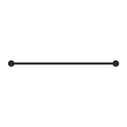 Mecca Single Towel Rail 800mm Matte Black
