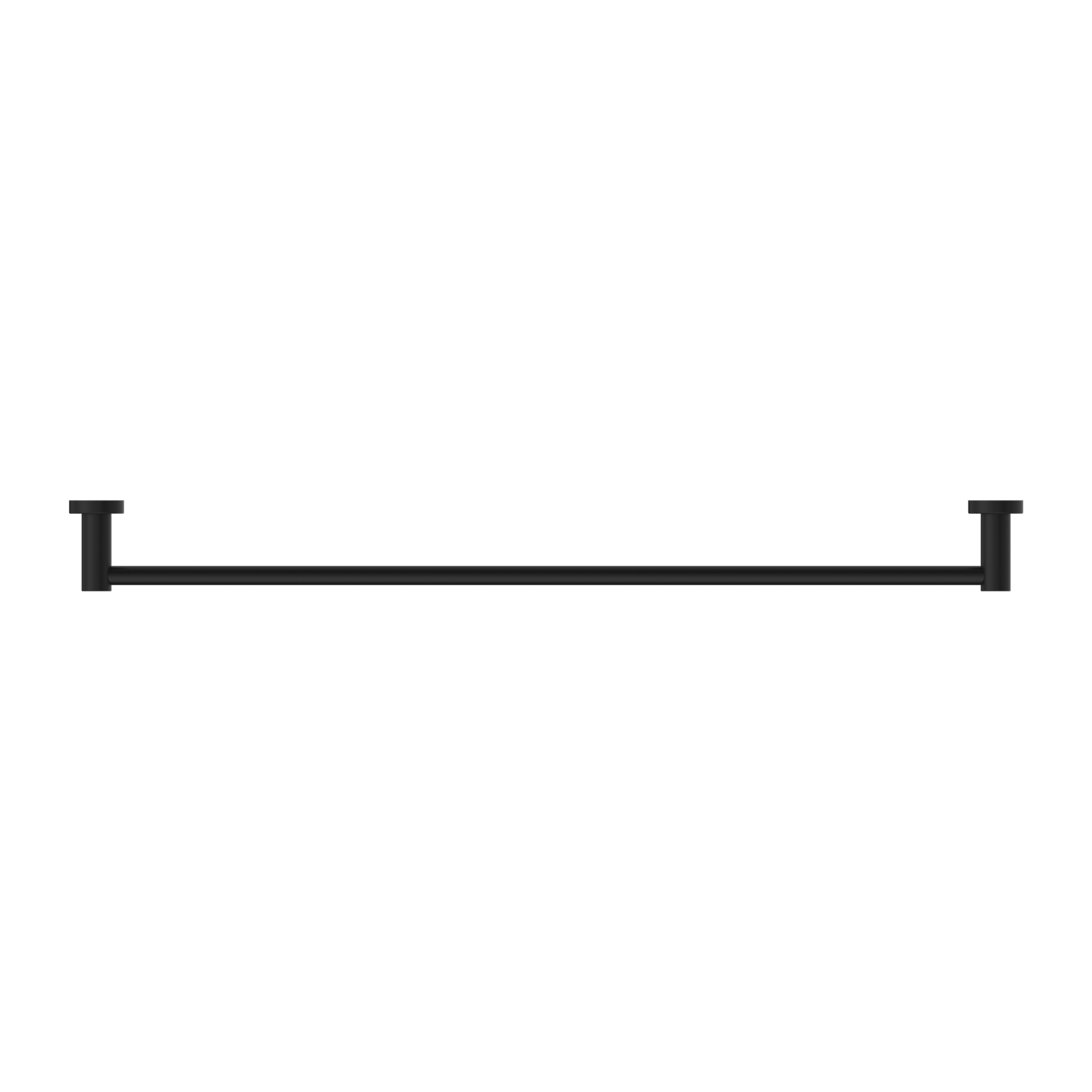 Mecca Single Towel Rail 800mm Matte Black