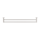 Mecca Double Towel Rail 800mm Brushed Nickel