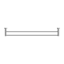 Mecca Double Towel Rail 800mm Chrome