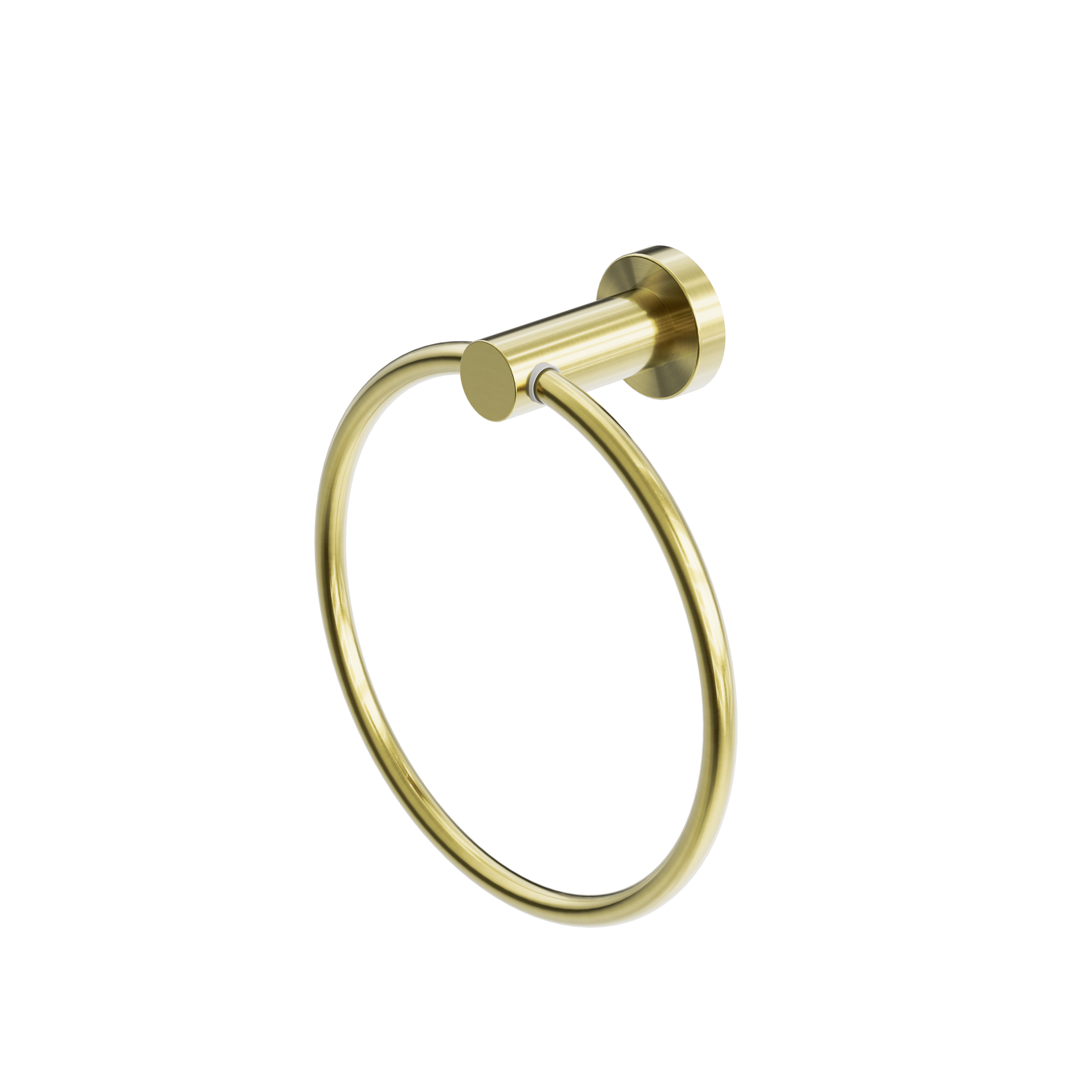 Mecca Hand Towel Ring Brushed Gold