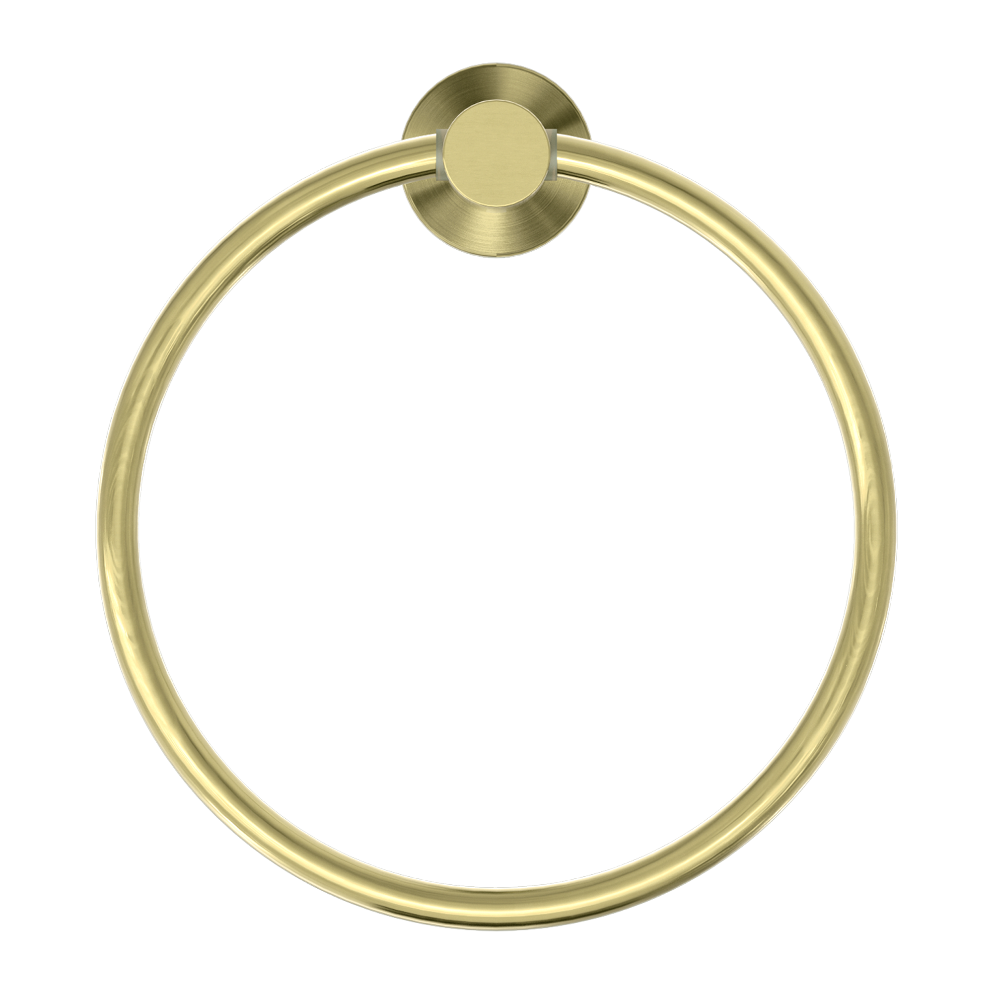 Mecca Hand Towel Ring Brushed Gold