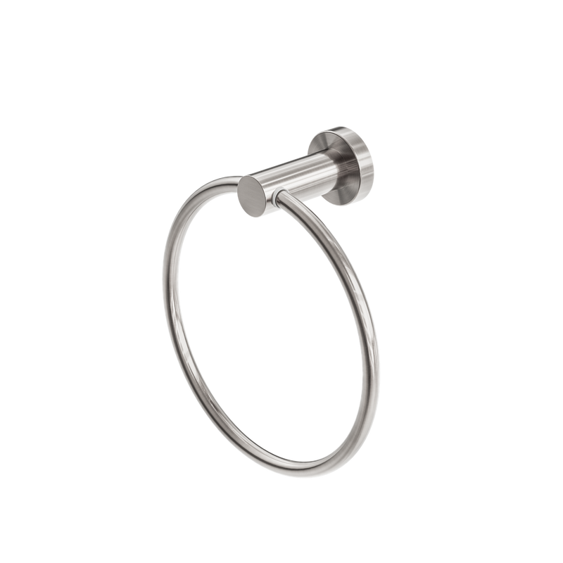Mecca Hand Towel Ring Brushed Nickel