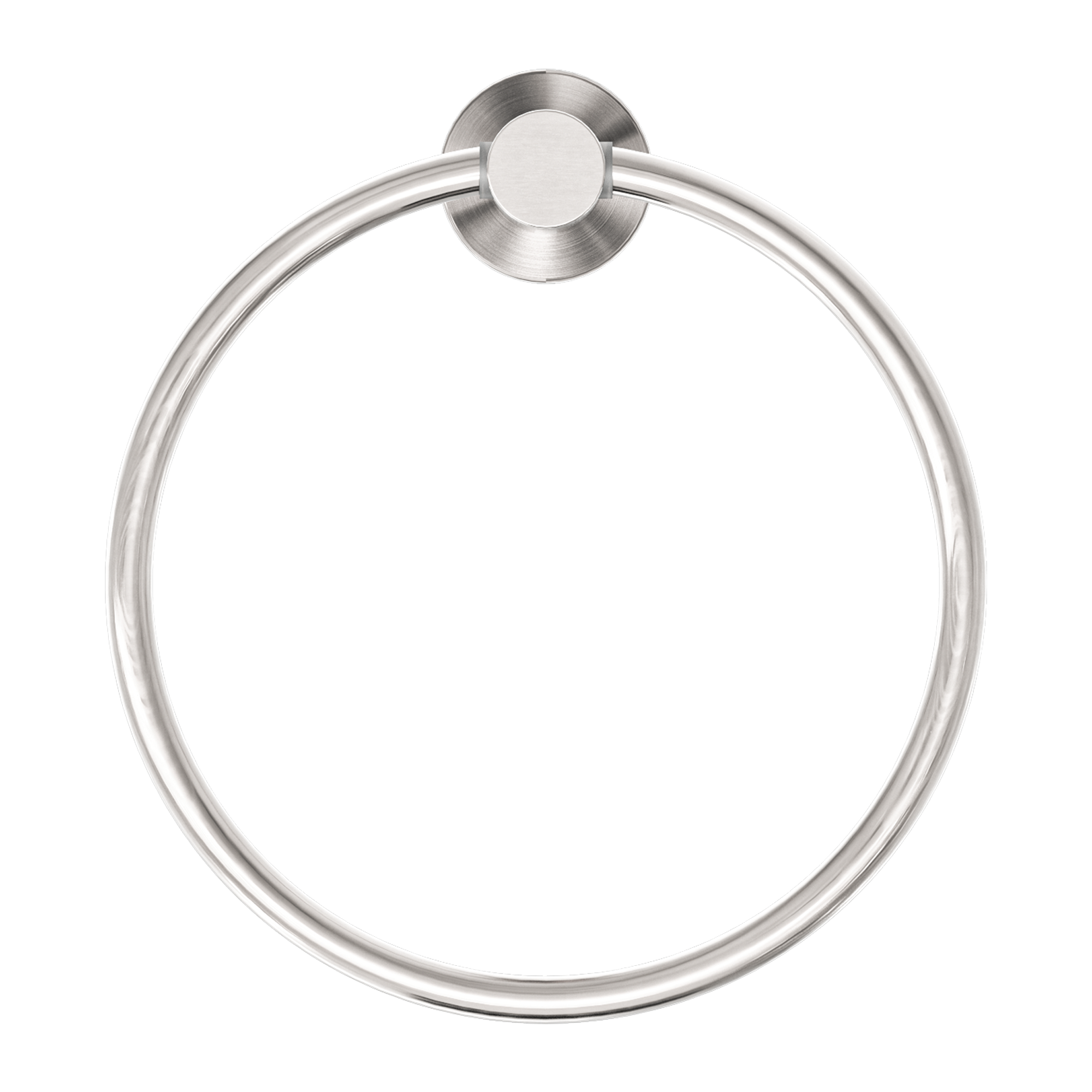 Mecca Hand Towel Ring Brushed Nickel