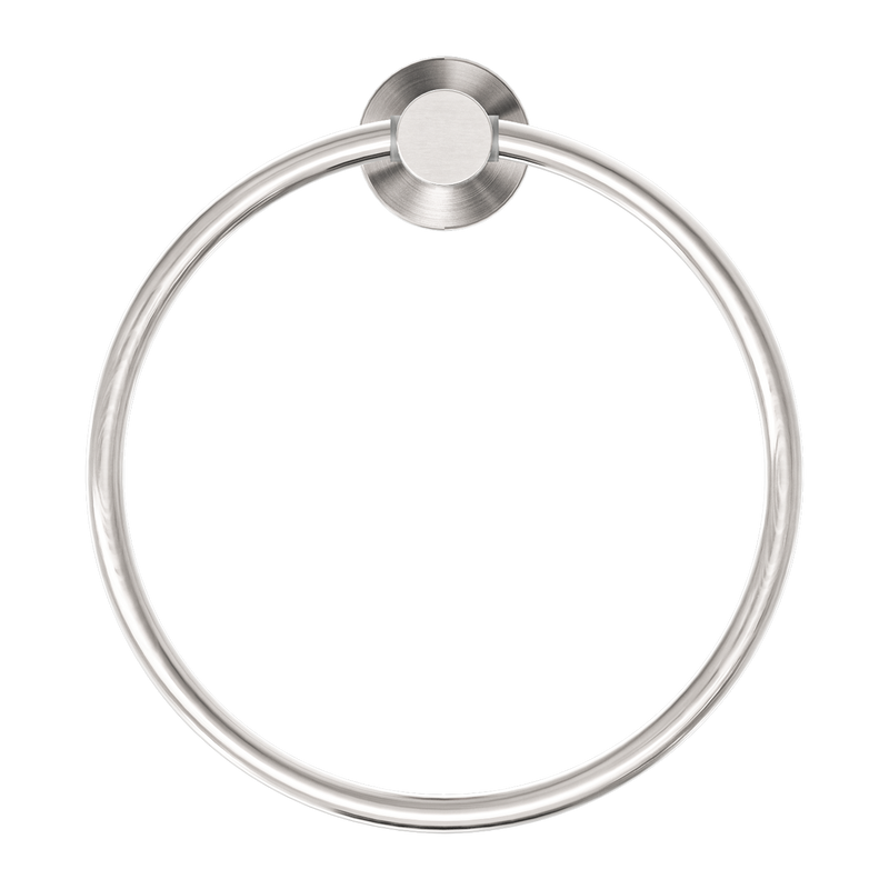 Mecca Hand Towel Ring Brushed Nickel