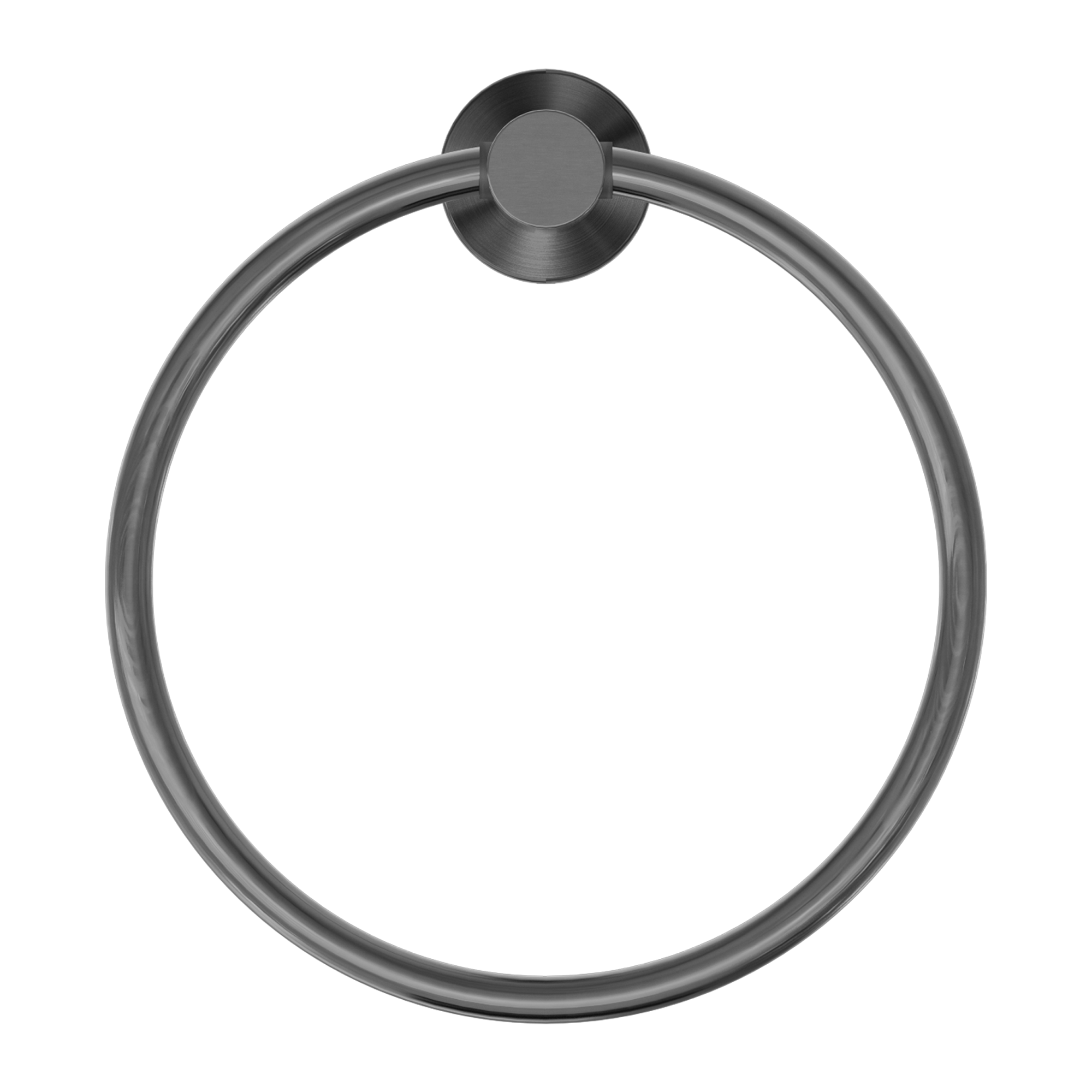 Mecca Hand Towel Ring Gun Metal