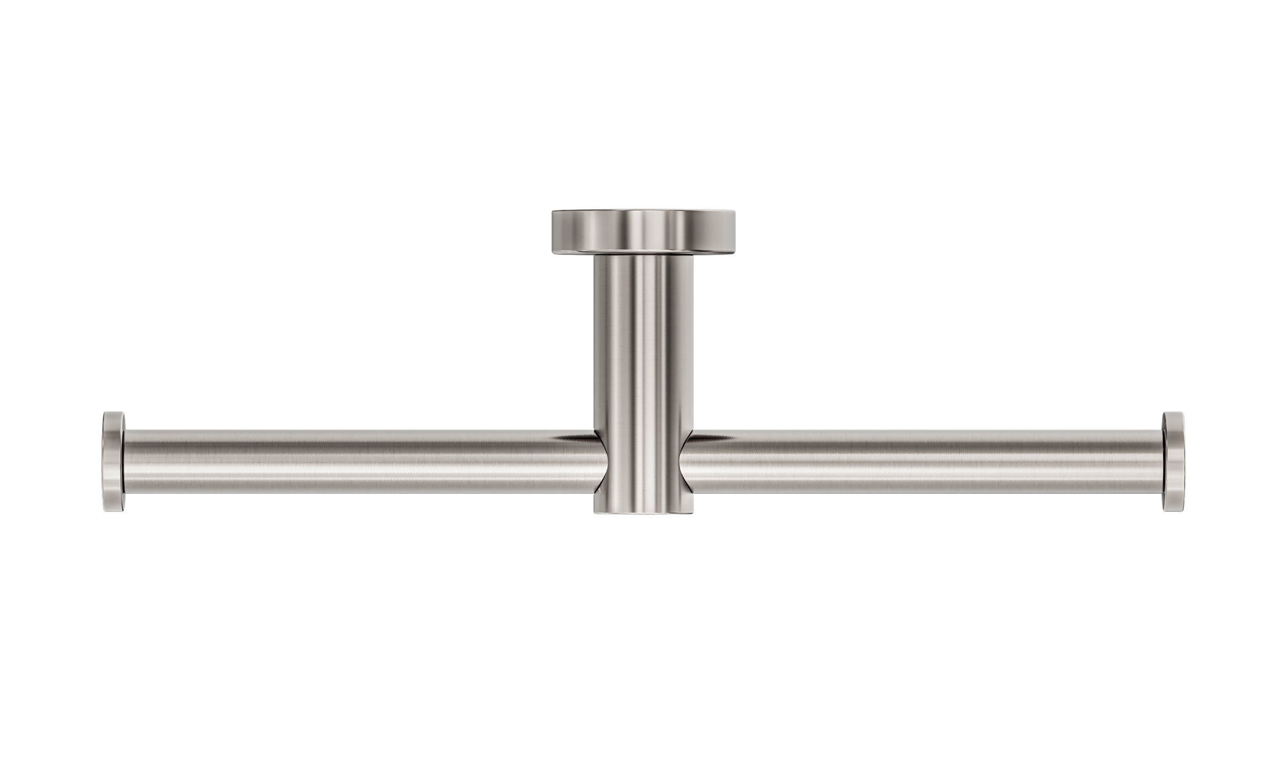 Mecca Double Toilet Roll Holder Brushed Nickel