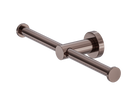 Mecca Double Toilet Roll Holder Brushed Bronze