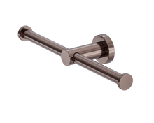 Mecca Double Toilet Roll Holder Brushed Bronze