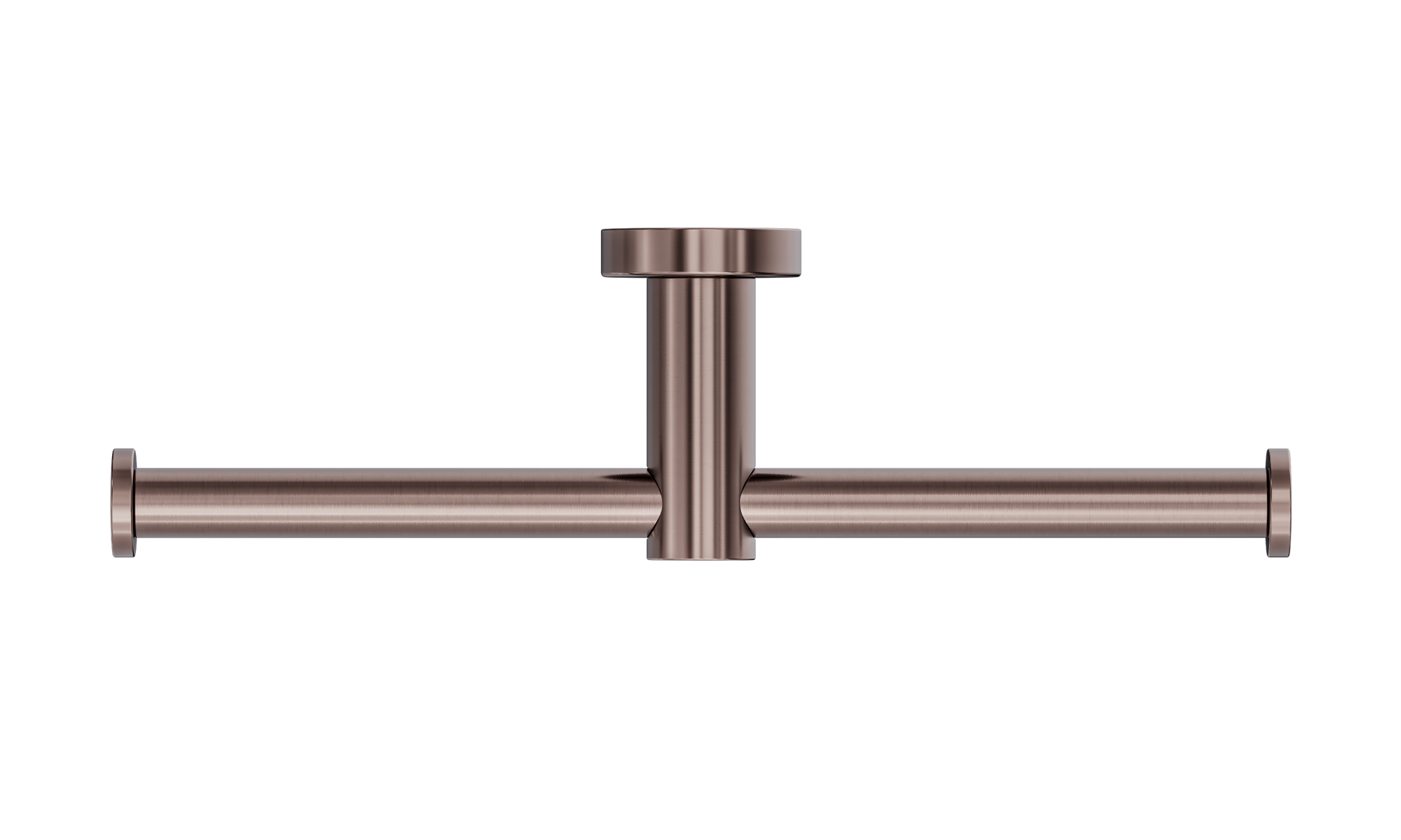 Mecca Double Toilet Roll Holder Brushed Bronze