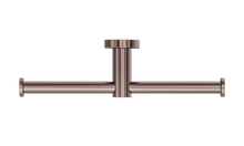 Mecca Double Toilet Roll Holder Brushed Bronze