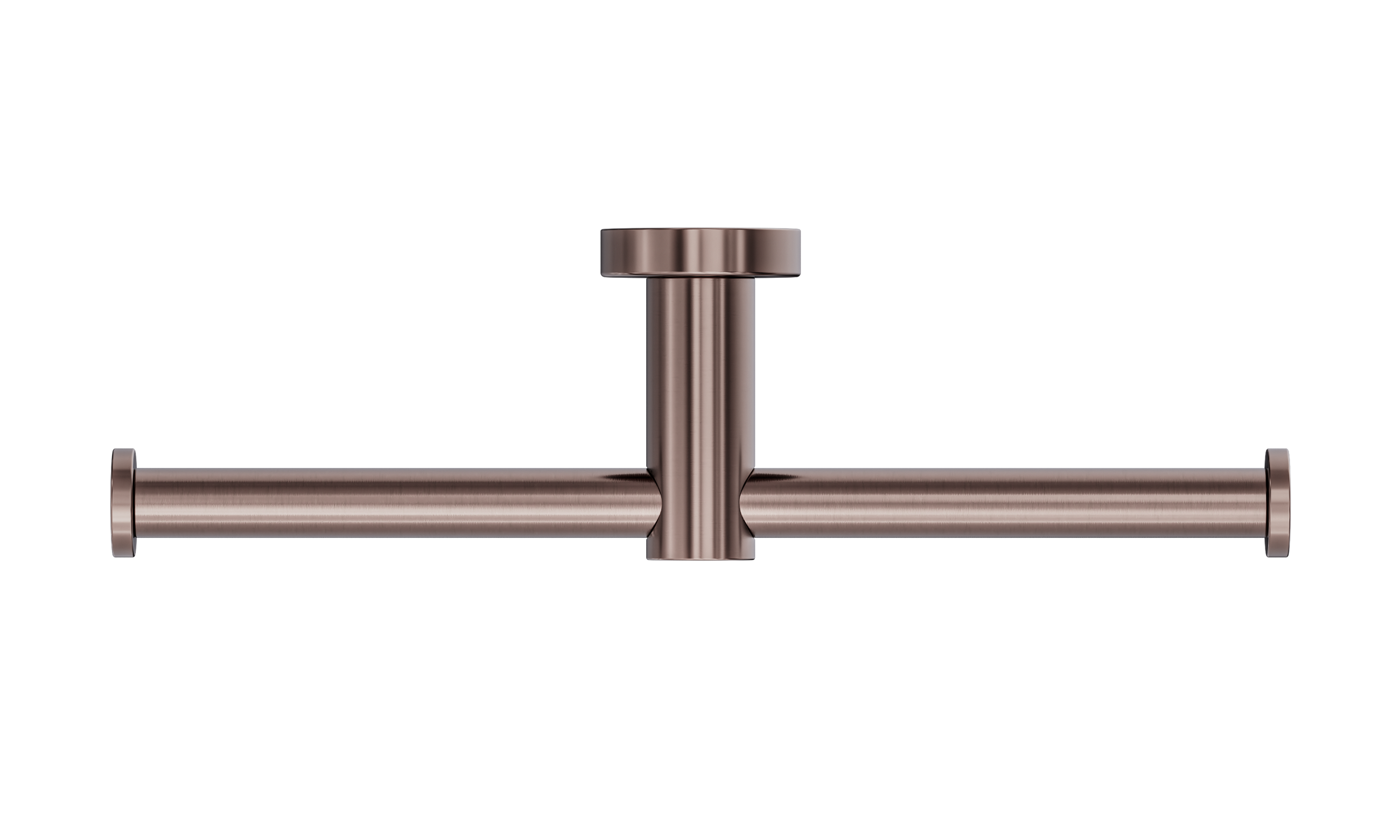 Mecca Double Toilet Roll Holder Brushed Bronze