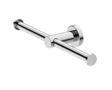 Mecca Double Toilet Roll Holder Chrome