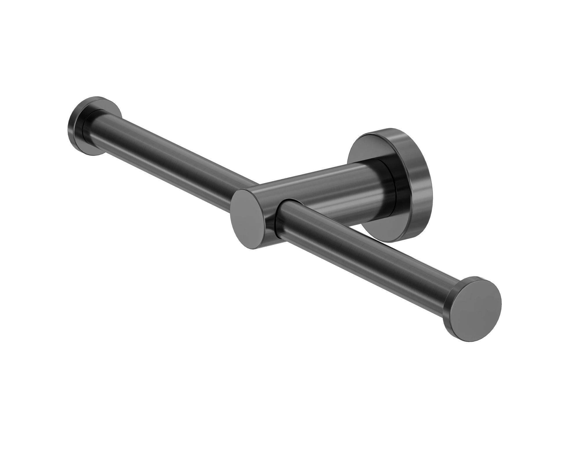 Mecca Double Toilet Roll Holder Gun Metal