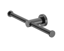 Mecca Double Toilet Roll Holder Gun Metal