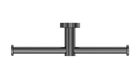 Mecca Double Toilet Roll Holder Gun Metal