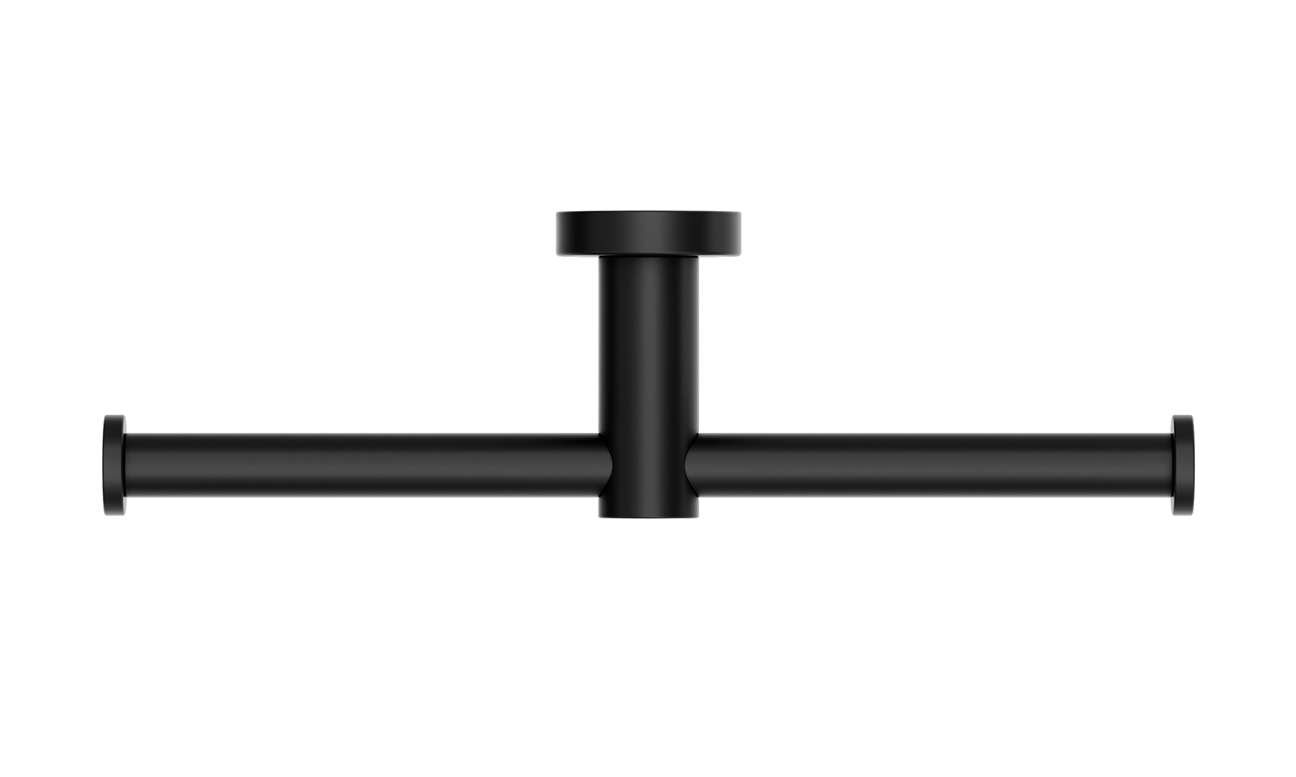 Mecca Double Toilet Roll Holder Matte Black