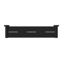Mecca Metal Shower Shelf Matte Black