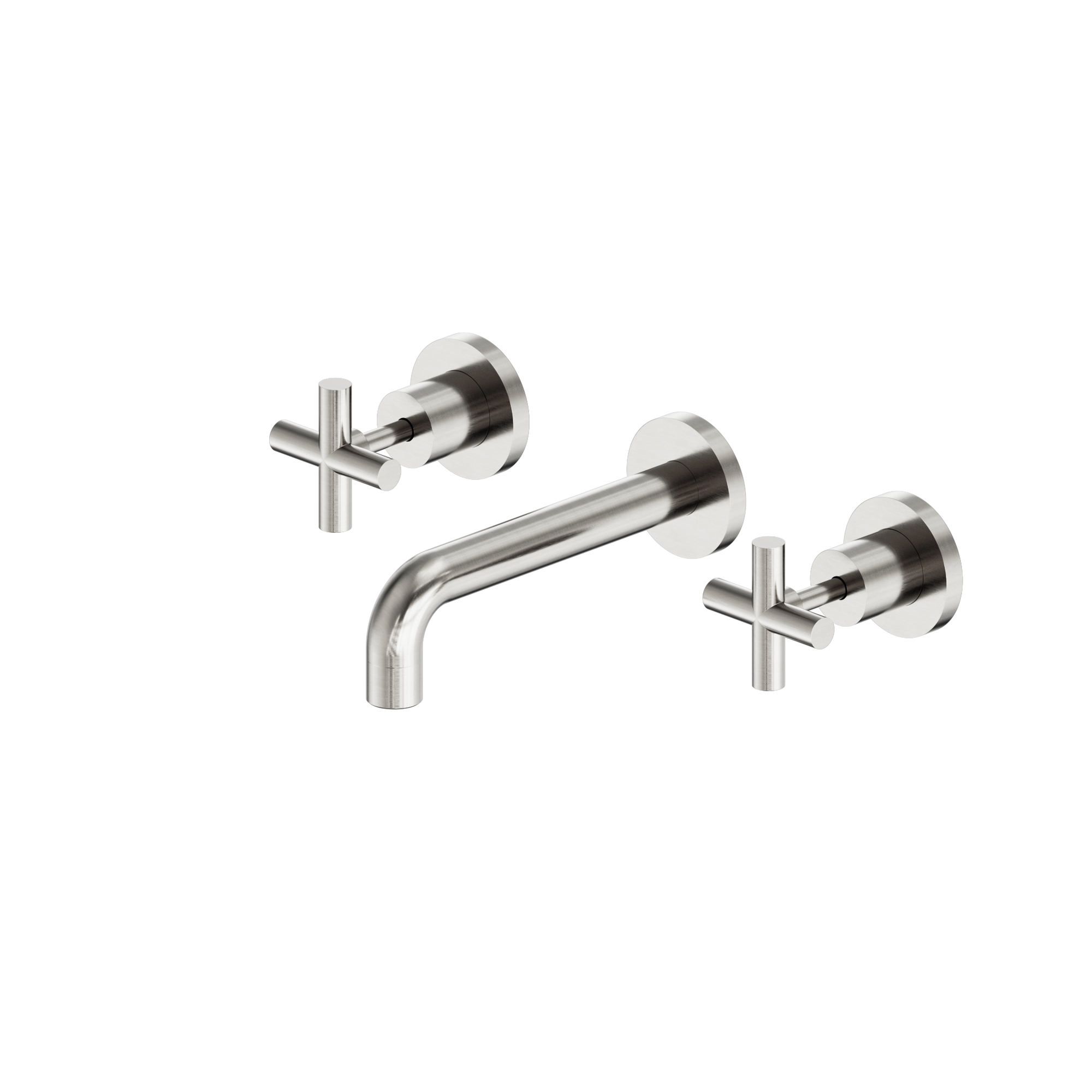 X Plus Wall Basin Set 180mm Brushed Nickel