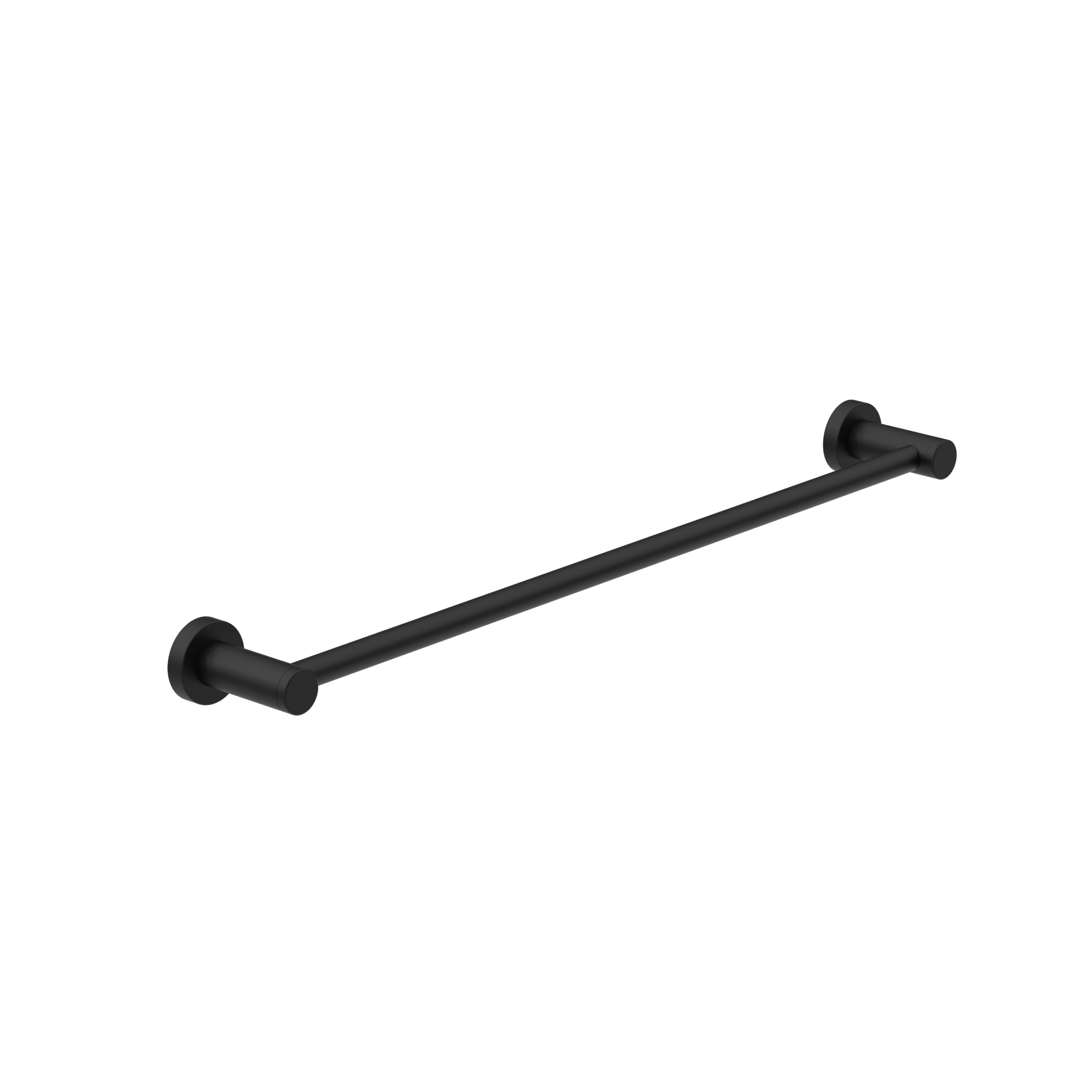 Dolce II Single Towel Rail 600mm Matte Black