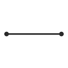 Dolce II Single Towel Rail 600mm Matte Black