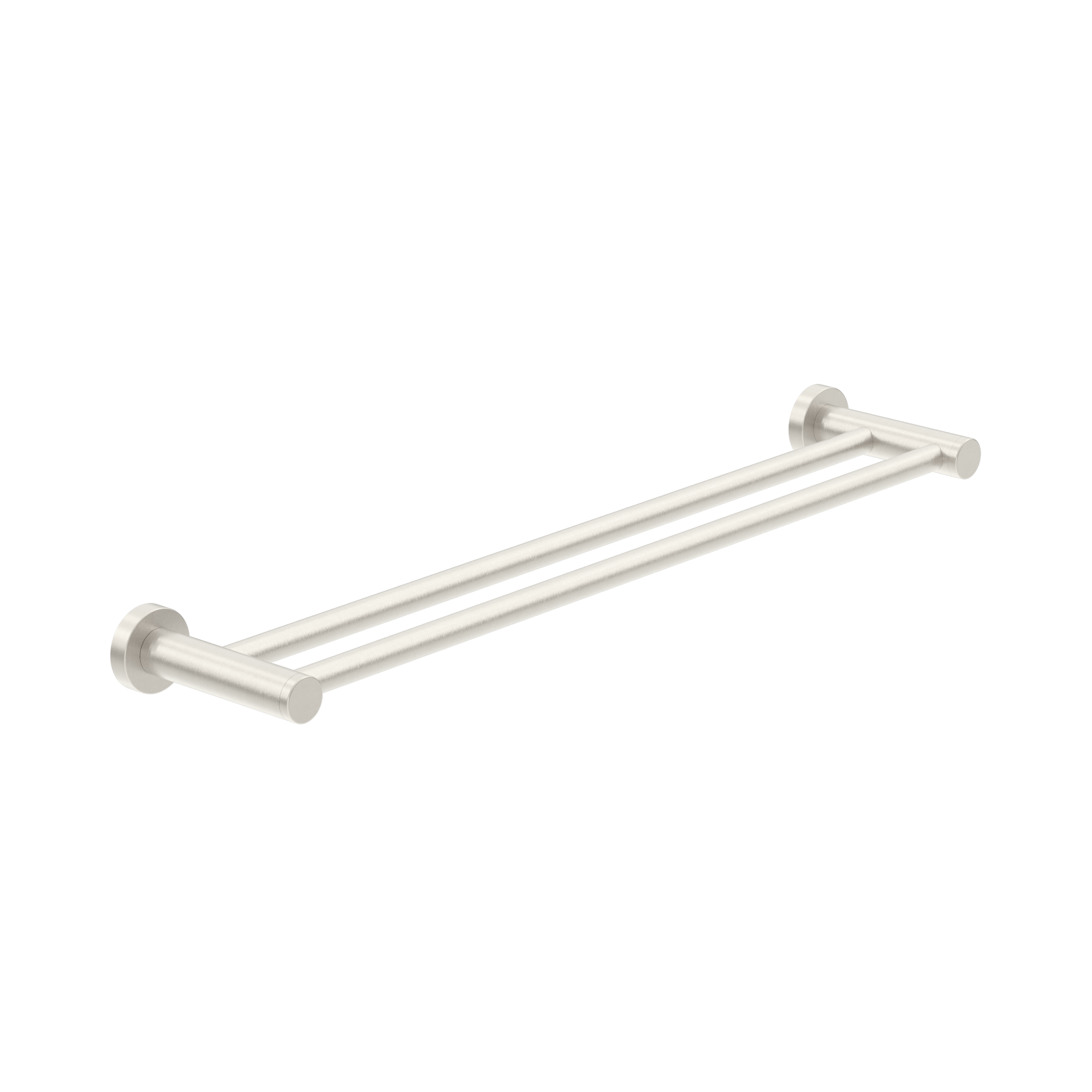 Dolce II Double Towel Rail 600mm Brushed Nickel