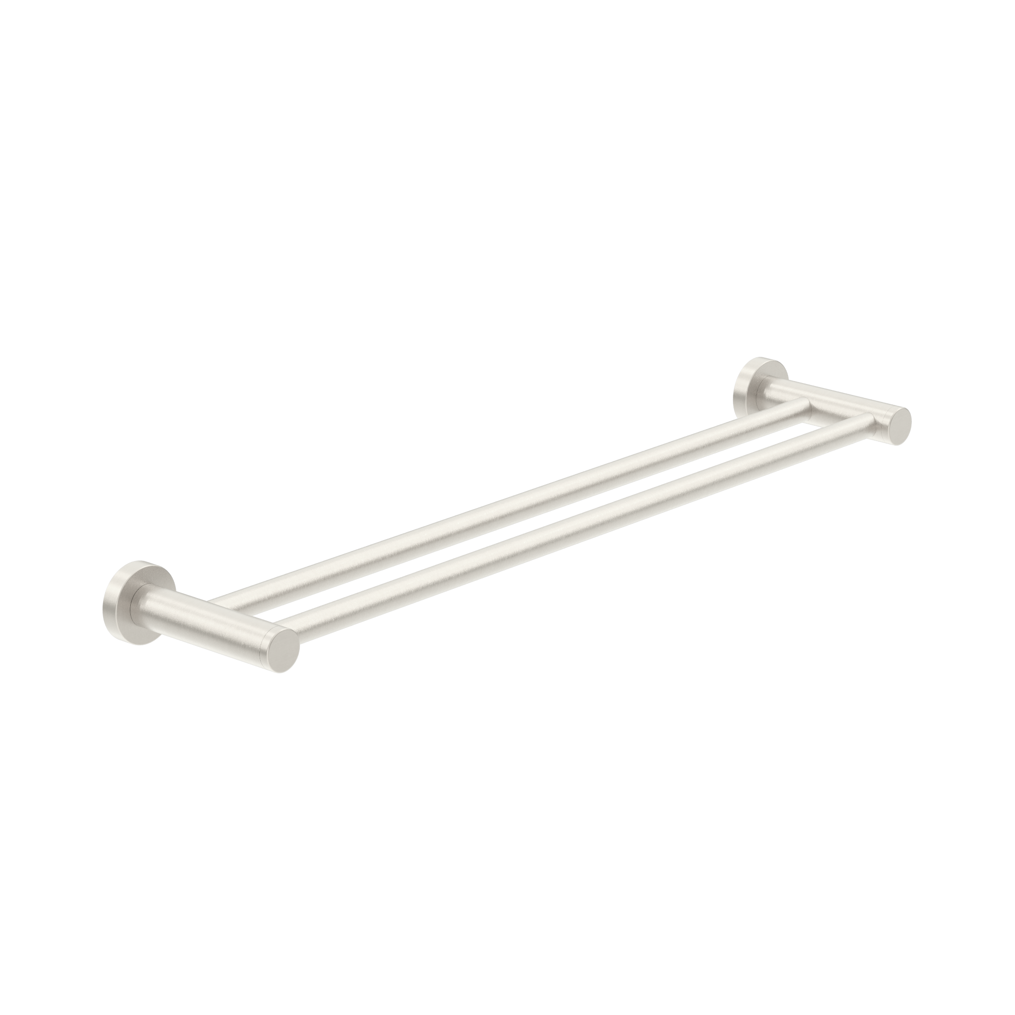 Dolce II Double Towel Rail 600mm Brushed Nickel