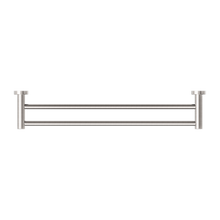 Dolce II Double Towel Rail 600mm Brushed Nickel