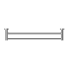 Dolce II Double Towel Rail 600mm Chrome