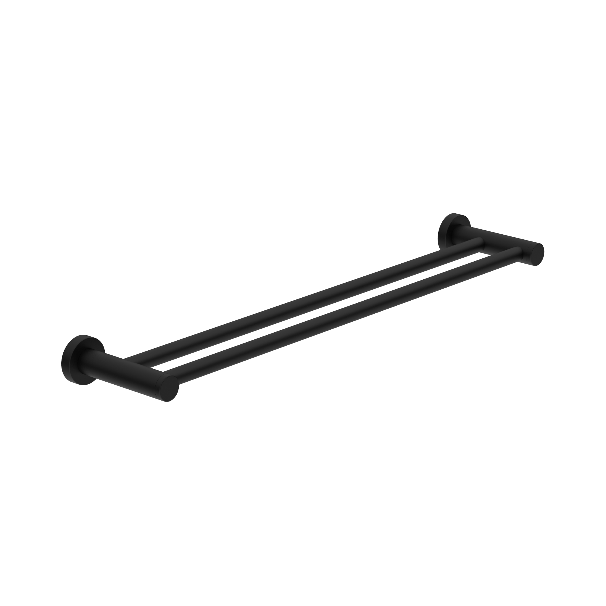 Dolce II Double Towel Rail 600mm Matte Black