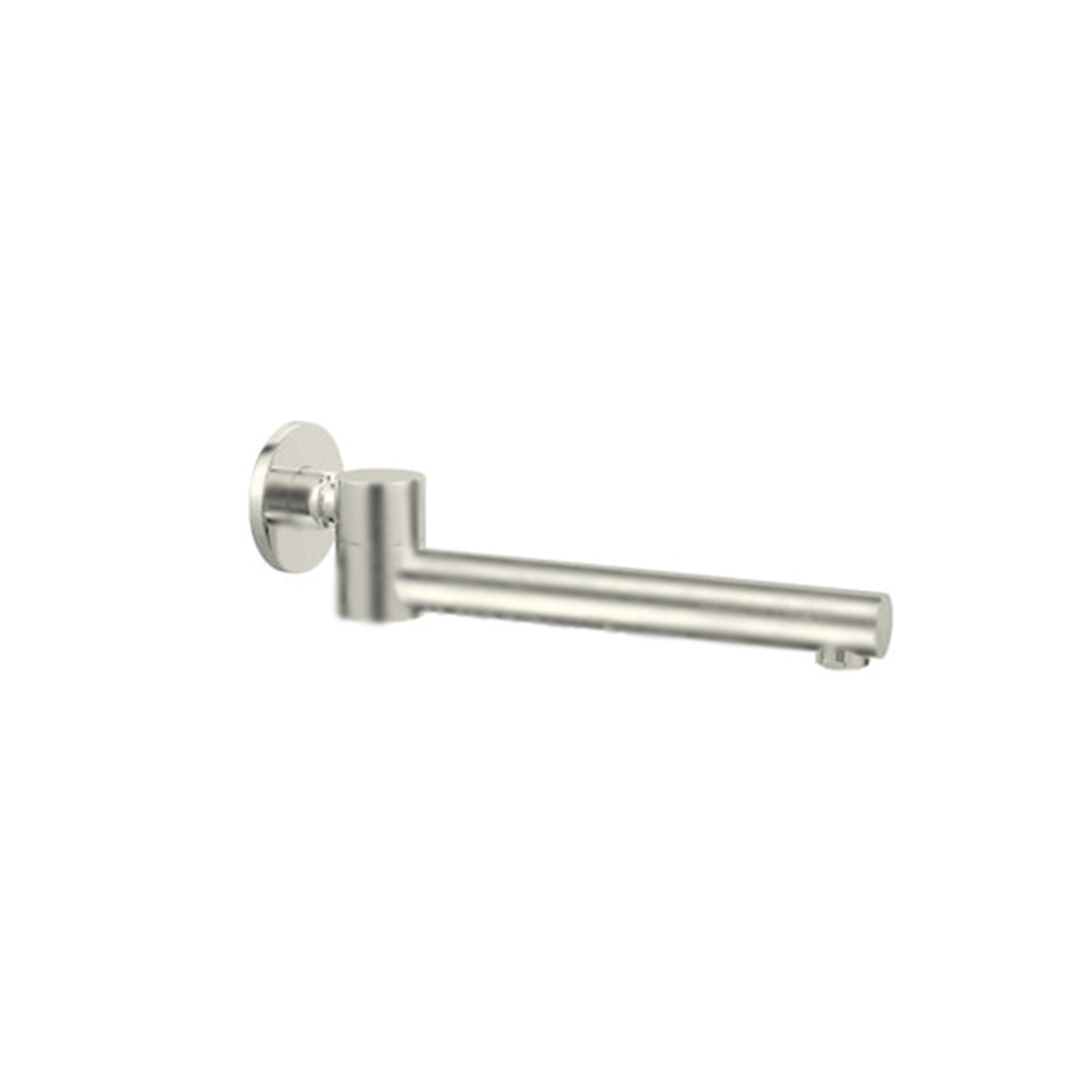 Dolce Wall Mounted Swivel Bath Spout Only Brushed Nickel