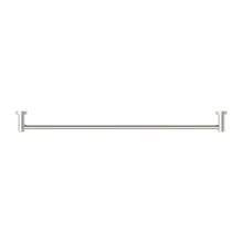 Dolce II Single Towel Rail 800mm Brushed Nickel